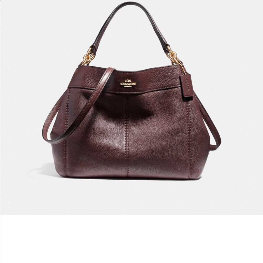 Coach purse Small Lexy - Oxblood color deep purple